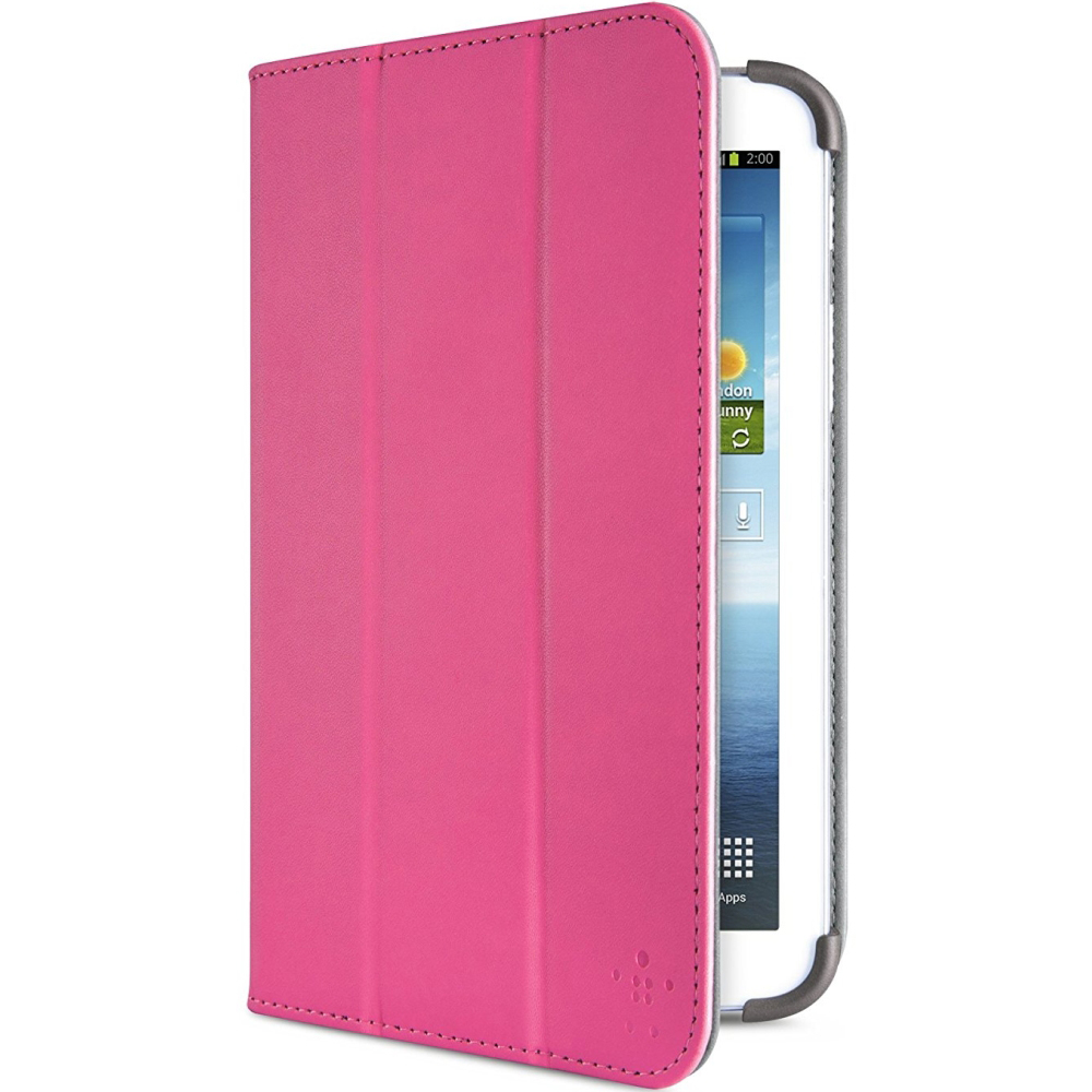 Чехол BELKIN Tri-Fold Cover Stand Galaxy Tab3 7.0 Pink (F7P120vfC02) - в  интернет-магазине Фокстрот: цены, отзывы, характеристики | купить в Киеве,  Харькове, Днепропетровске, Одессе - Украина