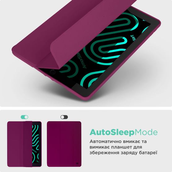 Внешний вид Чехол ARMORSTANDART Smart Fold Pen для Xiaomi Redmi Pad 2 Plum (ARM86110)