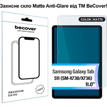 Захисне скло BECOVER Matte Anti-Glare для Samsung Galaxy Tab S11 Transparent (714614)
