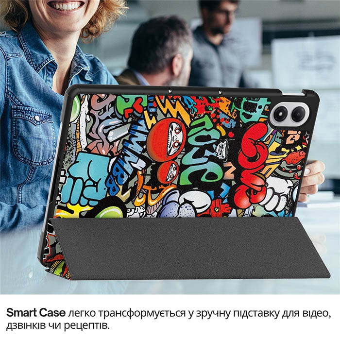 Фото Чохол BECOVER Smart Case для Xiaomi Redmi Pad 2 Pro 12.1" Graffiti (714639)