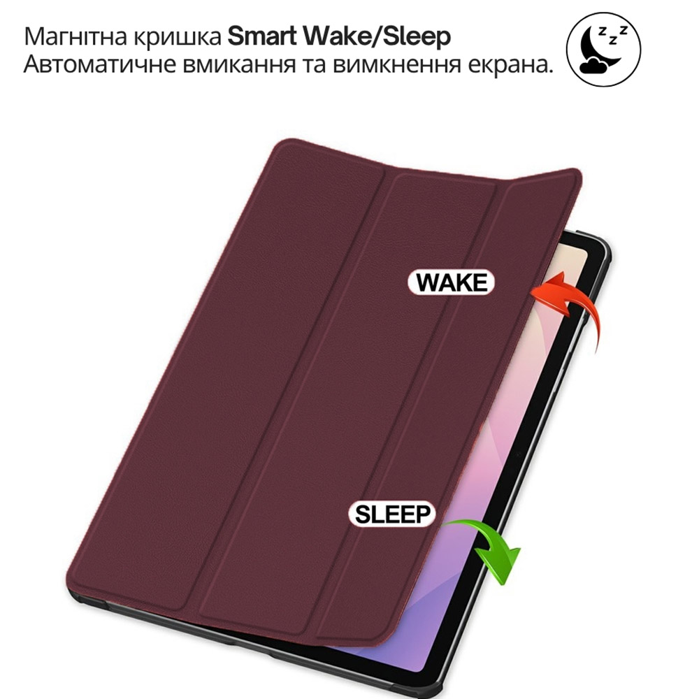Зовнішній вигляд Чохол BECOVER Smart Case Samsung Galaxy Tab S11 (SM-X730/X736) 11.0" Red Wine (714652)