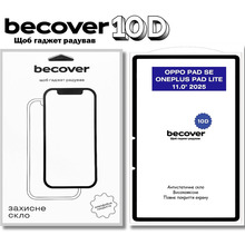 Захисне скло BECOVER 10D для OPPO Pad SE/OnePlus Pad lite 11.0" 2025 Black (714644)