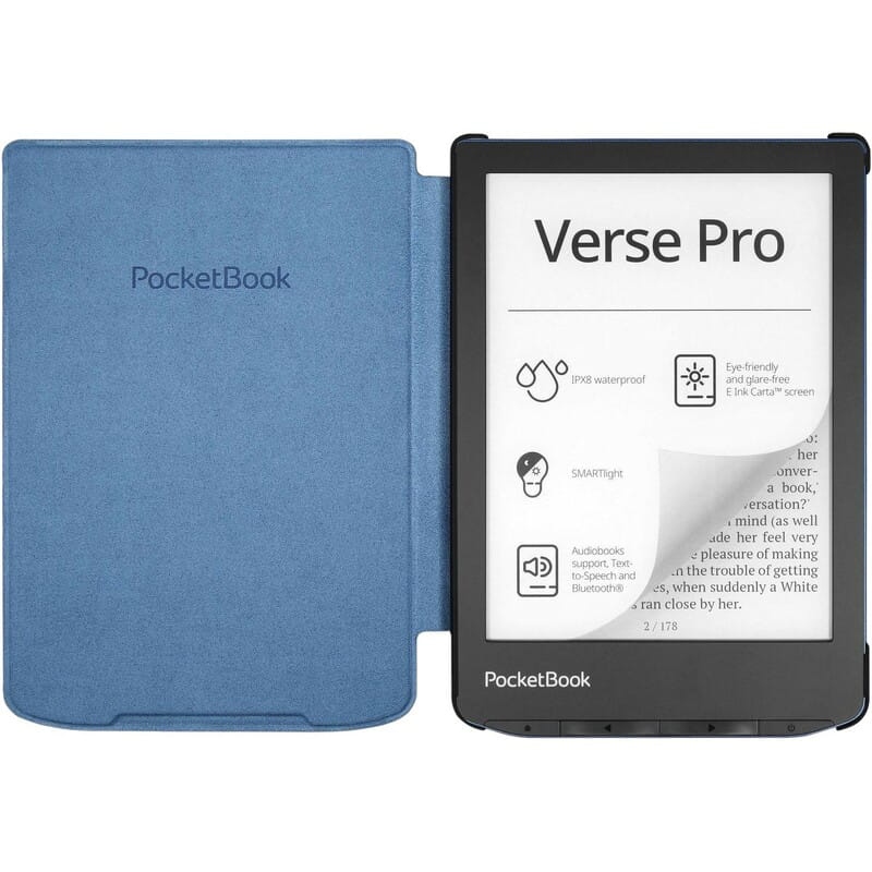 Зовнішній вигляд Чохол POCKETBOOK для PocketBook 629 Verse/634 Verse Pro Shell Blue (H-S-634-B-WW)