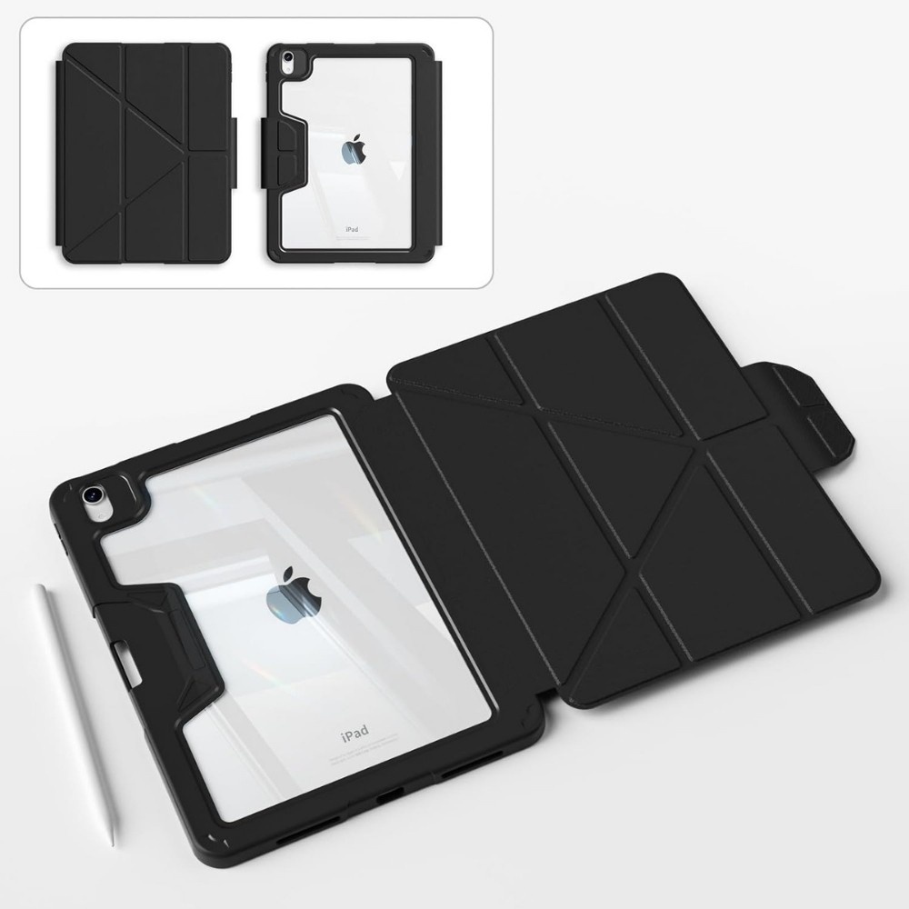 Чохол BECOVER Rugged Origami Transparent для Apple iPad Air 11" M2/M3 (2024/2025) Black (714968) Матеріал полікарбонат
