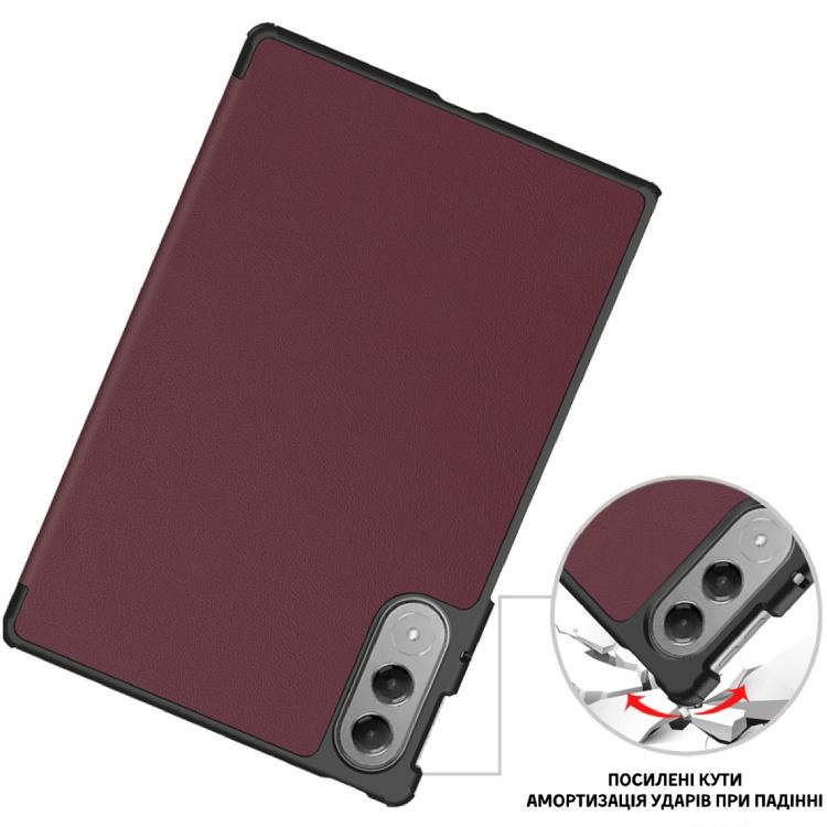 Чохол BECOVER Smart Case для Lenovo Yoga Tab 11 Red Wine (715095) Матеріал мікрофібра