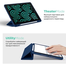 Чохол ArmorStandart Smart Fold Pen для Samsung Galaxy Tab S11 Dark Blue (ARM88428)