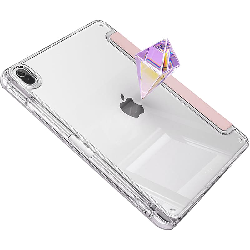 Чохол BECOVER Ultra Slim Origami Transparent для Apple iPad Air 11" M4 2026 Pink (715185) Матеріал штучна шкіра
