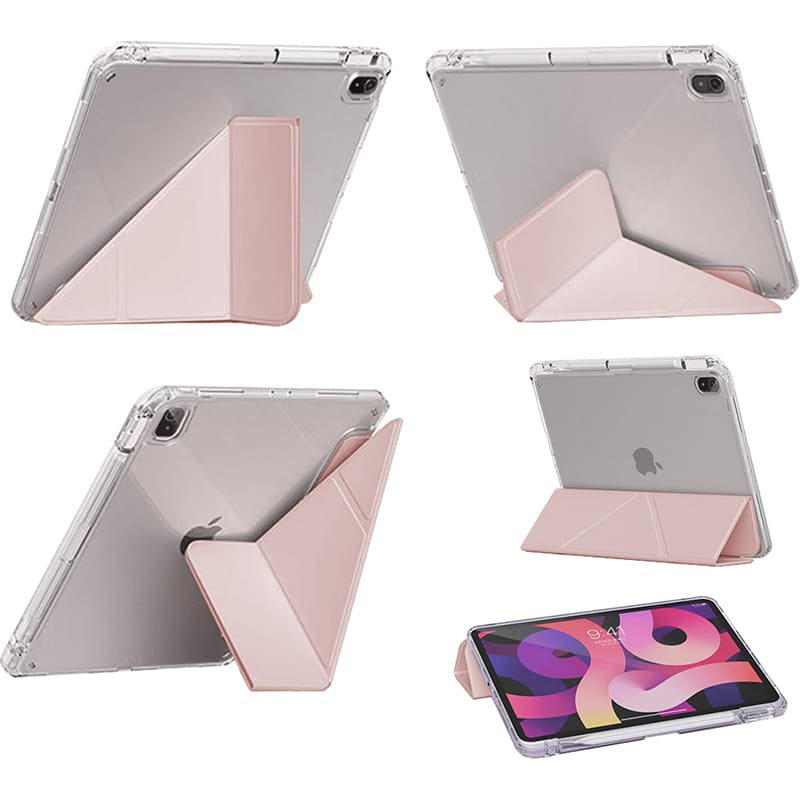 Зовнішній вигляд Чохол BECOVER Ultra Slim Origami Transparent для Apple iPad Air 11" M4 2026 Pink (715185)