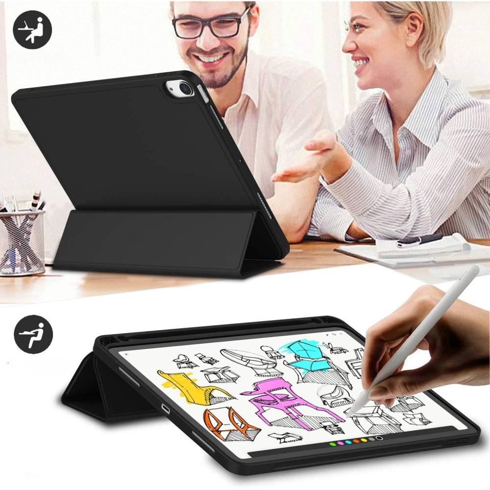 Внешний вид Чехол BECOVER Tri Fold Soft TPU для Apple iPad Air 11" M4 2026 Black (715229)