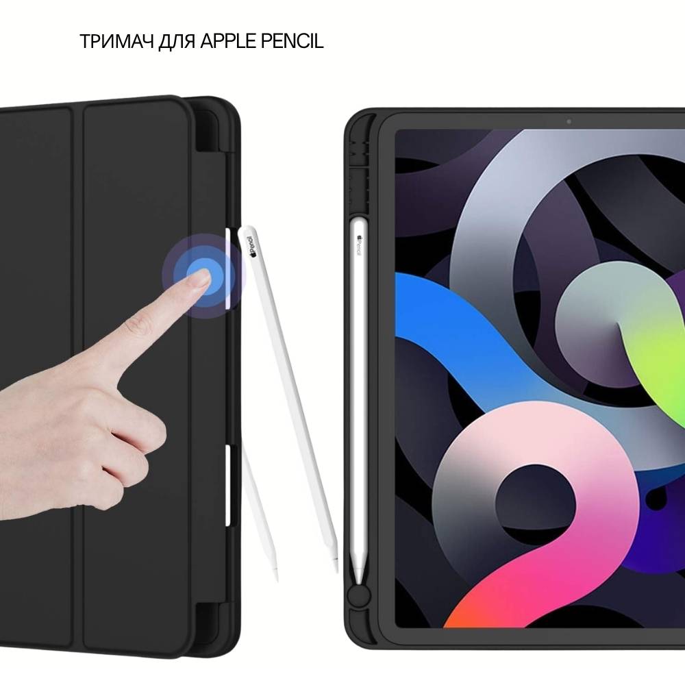 Чехол BECOVER Tri Fold Soft TPU для Apple iPad Air 11" M4 2026 Black (715229) Особенности трансформируется в подставку