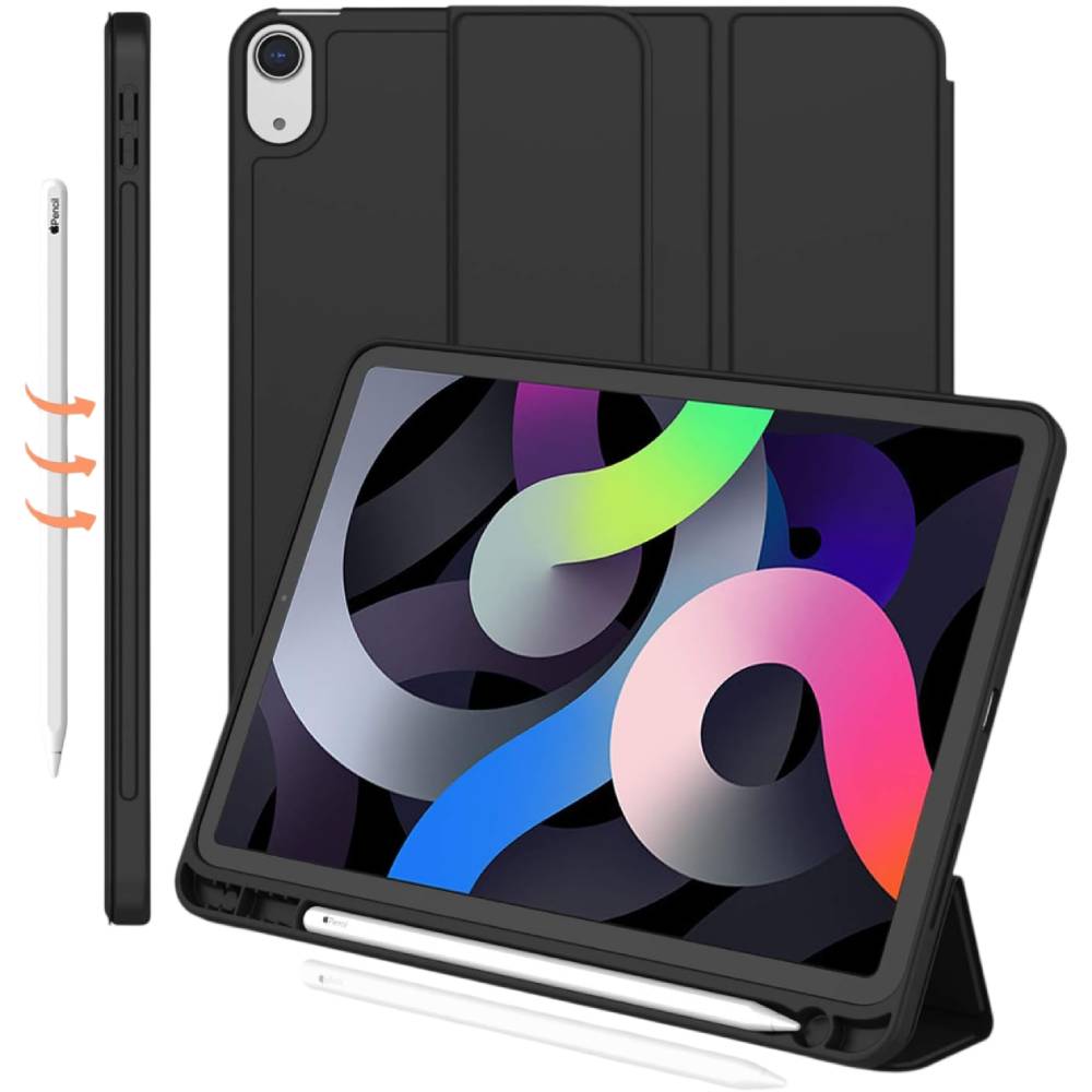 Чехол BECOVER Tri Fold Soft TPU для Apple iPad Air 11" M4 2026 Black (715229)