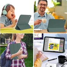 Чехол BECOVER Tri Fold Soft TPU Silicone для Apple iPad Air 11" M4 2026 Dark Green (715236)