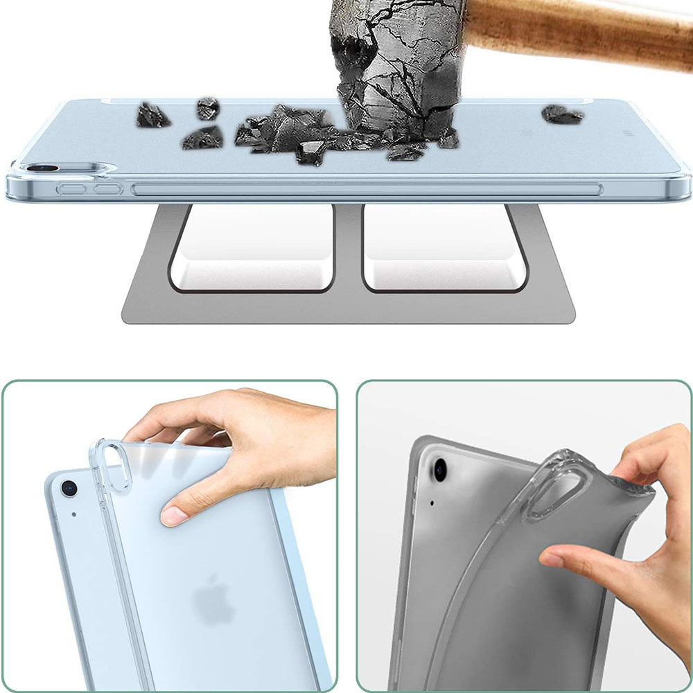 Внешний вид Чехол BECOVER Tri Fold Hard для Apple iPad Air 11" M4 2026 Light Blue (715245)