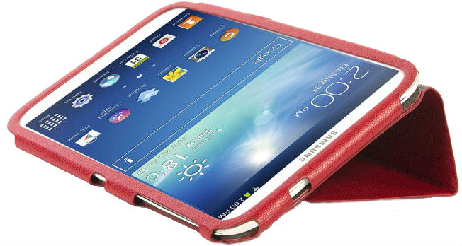 Зовнішній вигляд Чохол TUCANO Leggero Galaxy Tab 3 8.0 Red