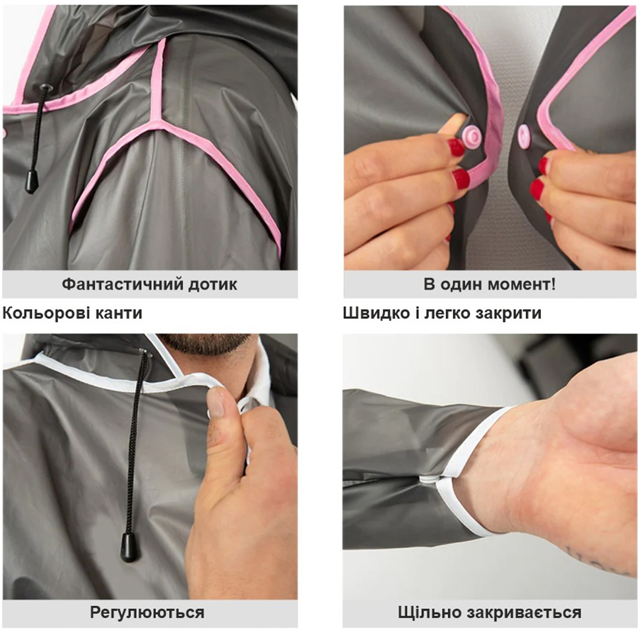 Дощовик PERLETTI City М Black/Lime (14210109M) Вага 0.3