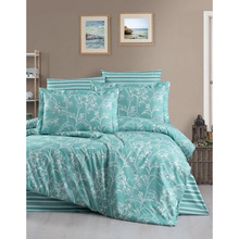 Комплект постільної білизни Soho полуторний 150x200 см Charming turquoise ранфорс (1240К)