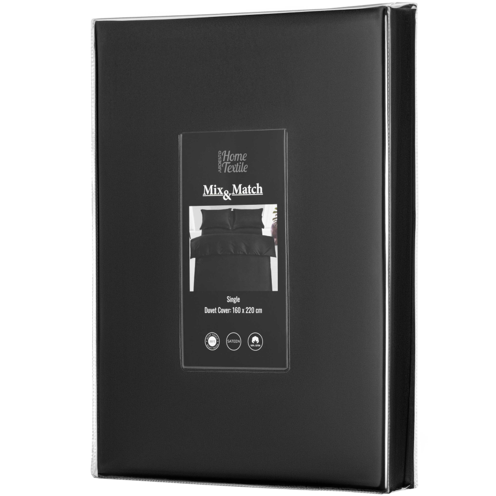 Зовнішній вигляд Підковдра ARDESTO Mix&Match Premium 160х220см Black (ART1622DVL)