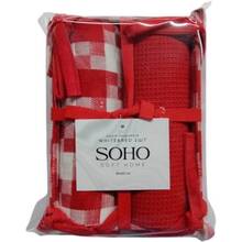 Набор полотенец SOHO 40х60 см 2шт White&Red (BS 88005B)