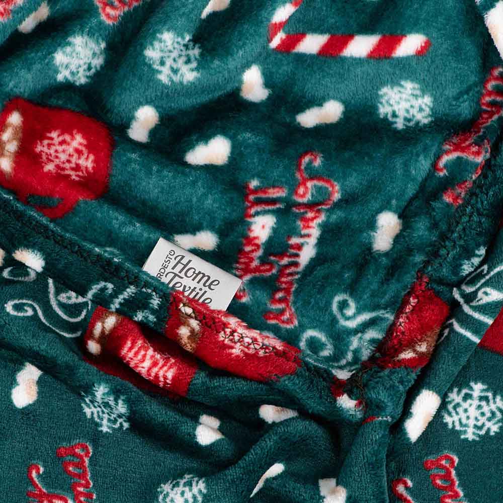 Плед ARDESTO Flannel 160х200 см солодке какао Зелений (ART0116PB) Матеріал 100% поліестер