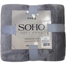 Плед SOHO 200х230 см Plush Silver (A120156)