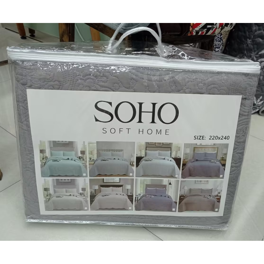 Покривало Soho Versale Ivory 220x240 см (A120120) Колір сірий