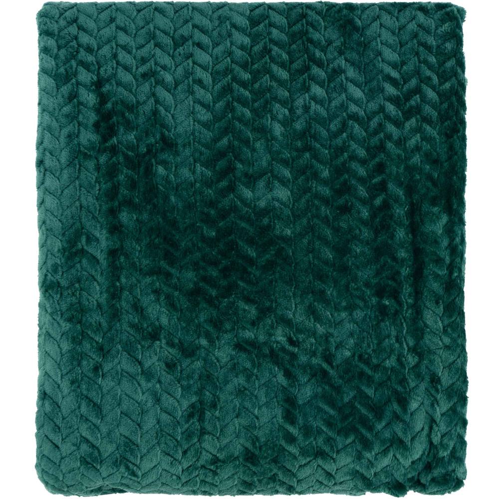 Плед ARDESTO Jacquard Braid 160х200см Emerald (ART0207JB) Вид один предмет