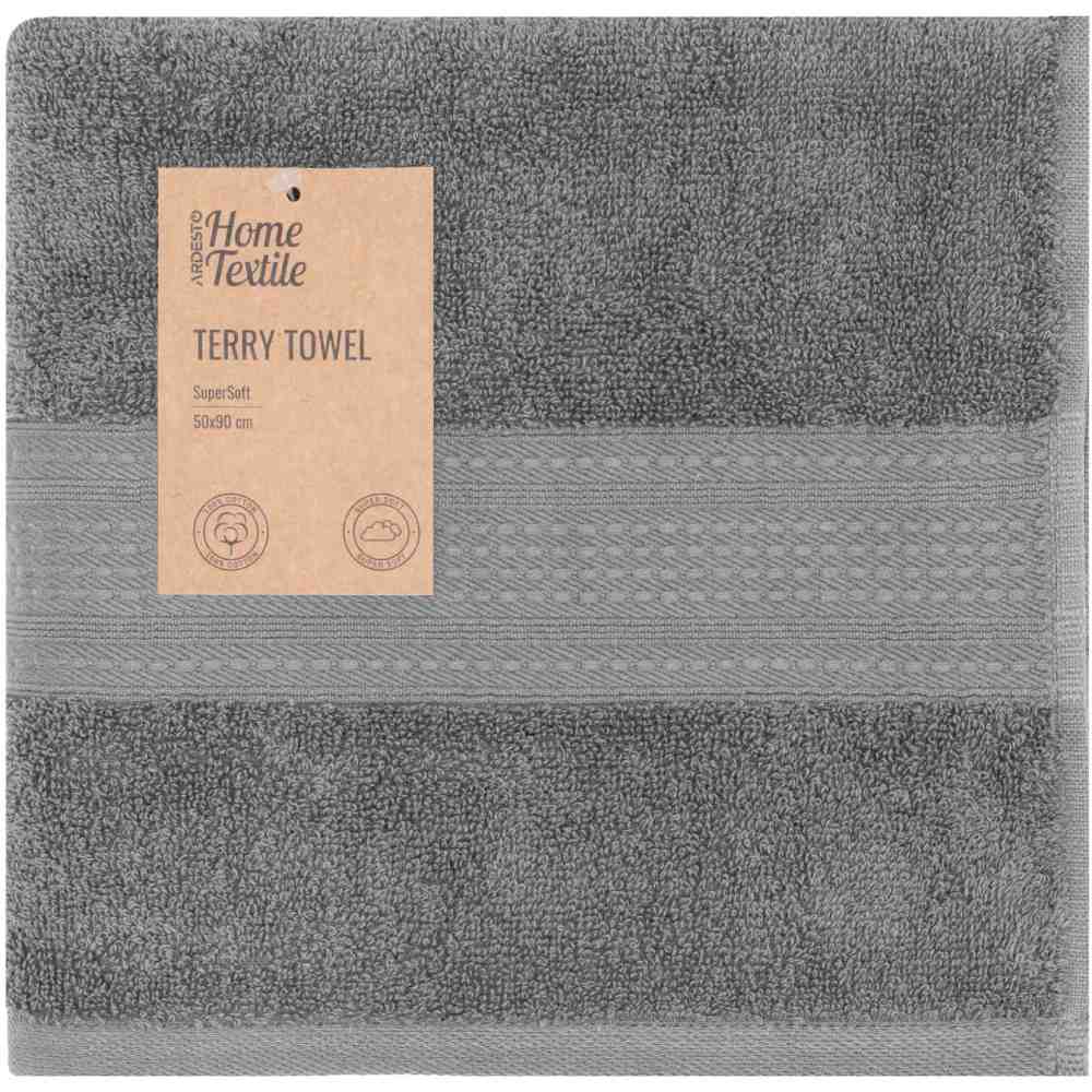 Рушник ARDESTO SuperSoft 50 х 90 см Grey (ART2250SLP)