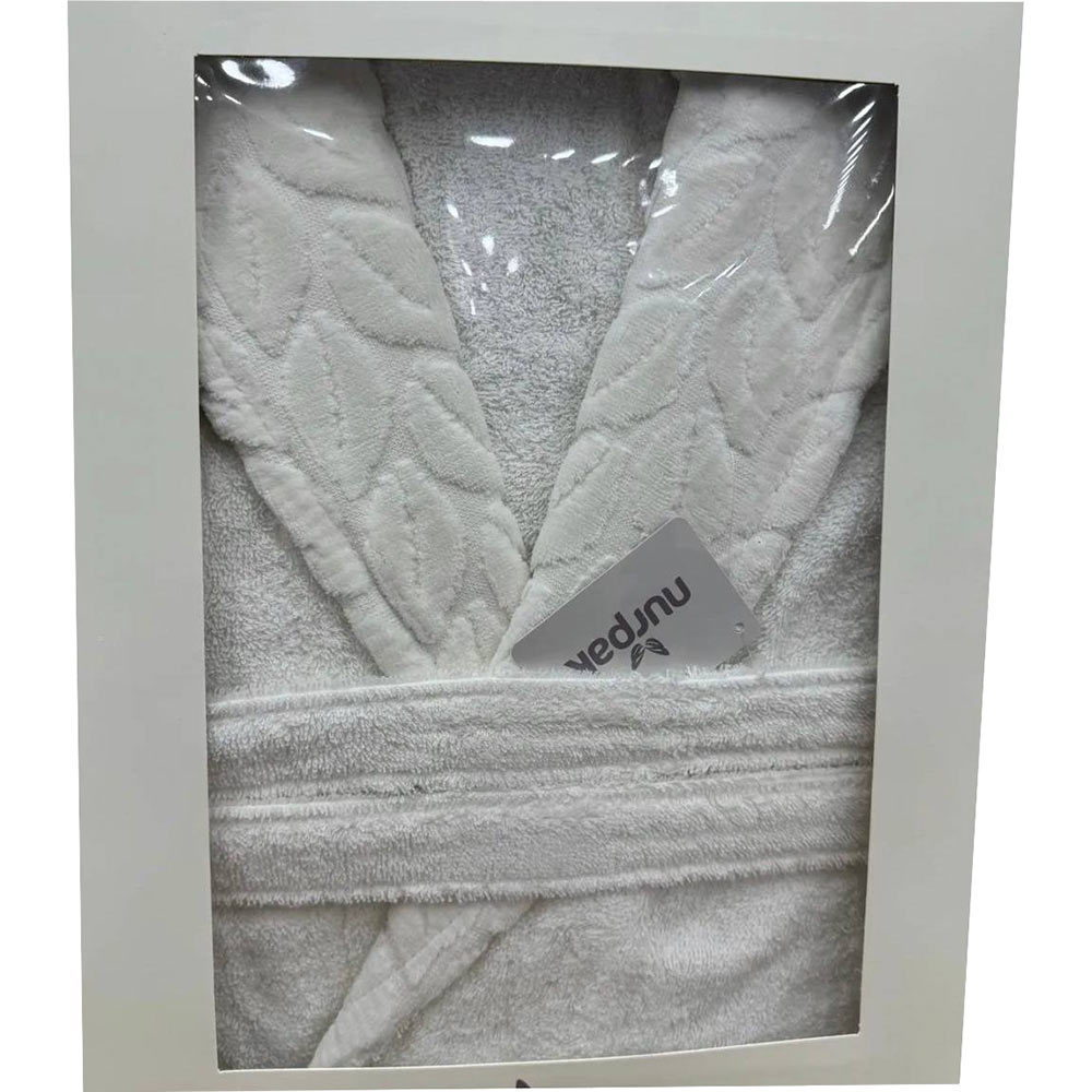 Халат SOHO Leaves L/XL White (8690070513696) Вид один предмет