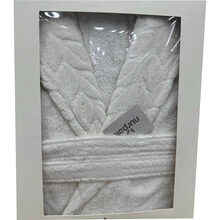 Халат SOHO Leaves S/M White (S/M Leaves White)