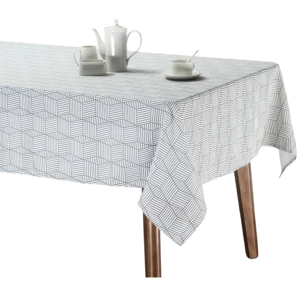 Скатертина SOHO 140х180 см Geomeria Grey (04-TC-00753-1)