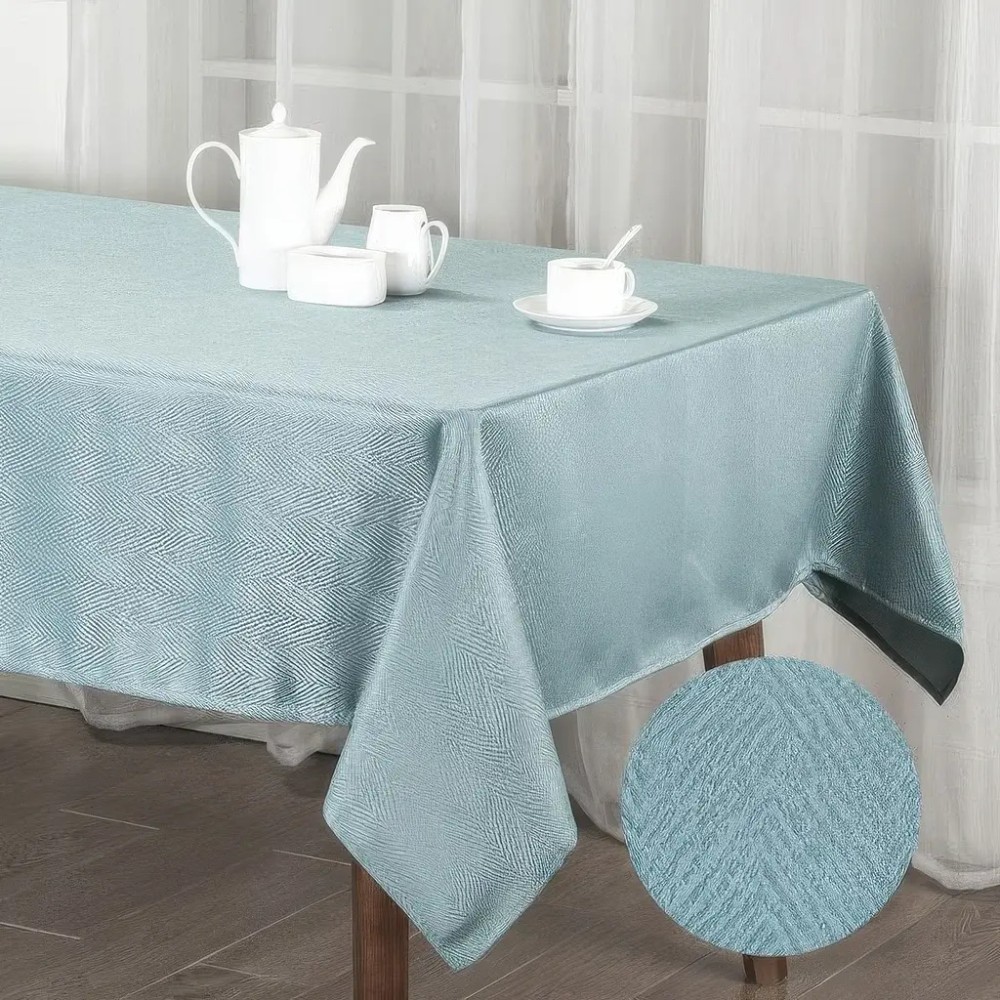 Скатертина SOHO 140х180 см Oxford Turquoise (04-TC-00644-1) Розмір 140 х 180