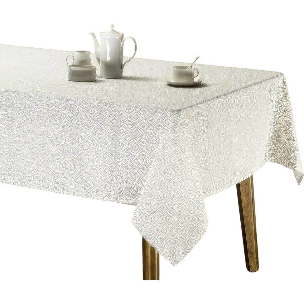 Скатерть SOHO 140х180 см Сircles Cream (04-TC-00639-1)