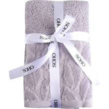 Набор полотенец SOHO 30*50 см 4 шт Leaves Gray