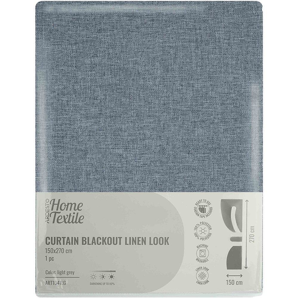 Зовнішній вигляд Штора ARDESTO 150х270 см Light Gray (ART1041LG)