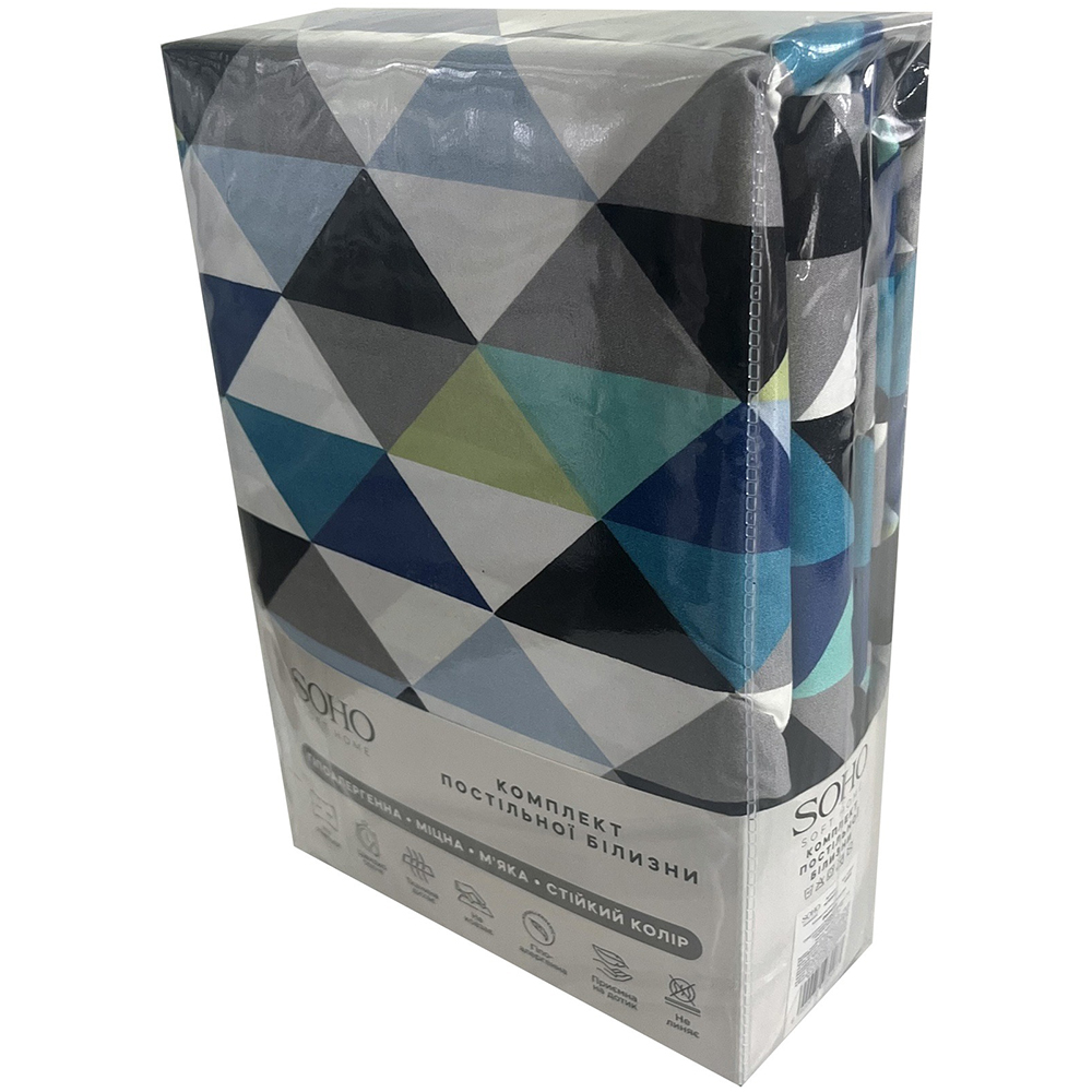Комплект постільної білизни SOHO 150 х 200 Geometry (PATTERN 9-S) Розмір напірника 50х70