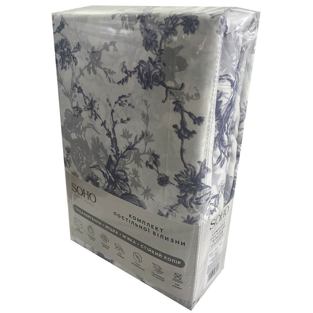 Комплект постільної білизни SOHO 150 х 200 Roses (PATTERN 8-S) Розмір напірника 50х70