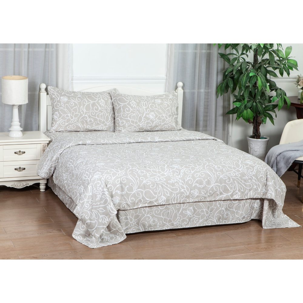 Комплект постельного белья SOHO 180 x 220 см Flover Beige (PATTERN 6-D)