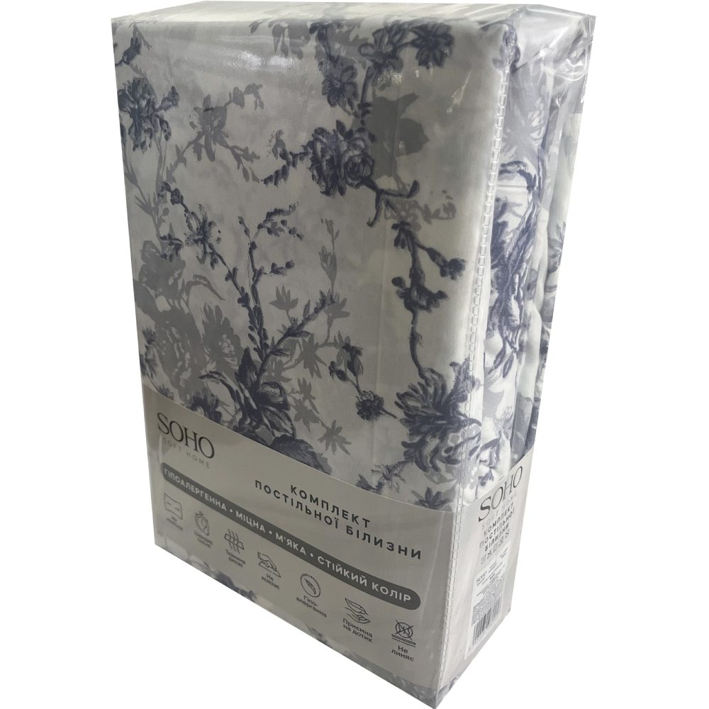 Комплект постельного белья SOHO 180 x 220 см Roses (PATTERN 8-D) Размер наволочки 50х70