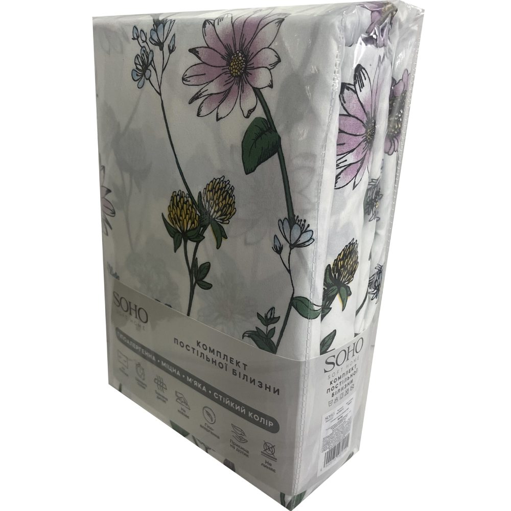 Комплект постельного белья SOHO 180 x 220 см Spring (PATTERN 1-D) Размер наволочки 50х70