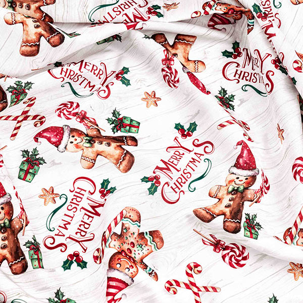 Скатертина ARDESTO Christmas Gingerbread 140х180 см червоний (ART08HG) Розмір 140 х 180