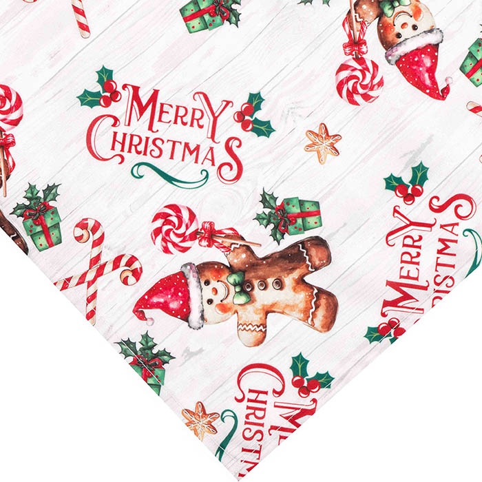 Скатертина ARDESTO Christmas Gingerbread 140х180 см червоний (ART08HG) Вид один предмет