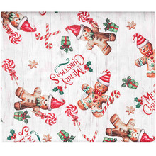Скатертина ARDESTO Christmas Gingerbread 140х180 см червоний (ART08HG)