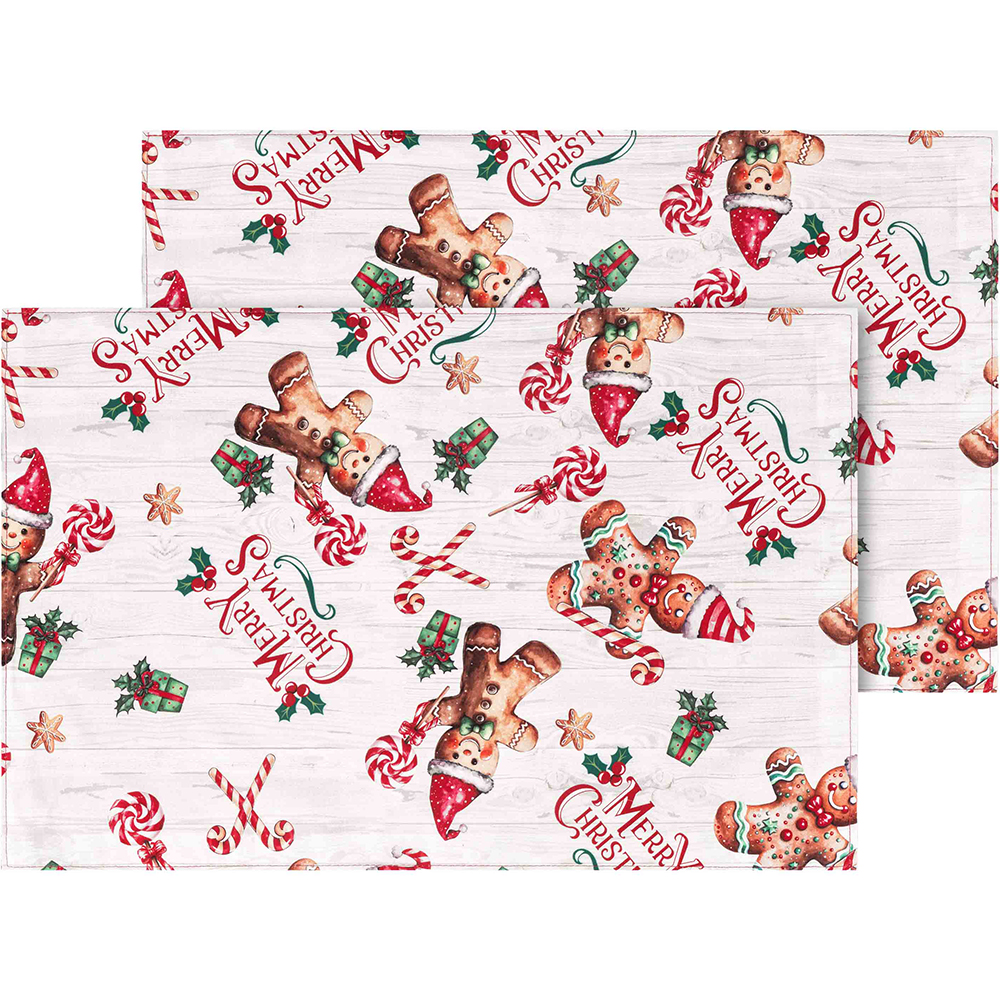 Набор сервировочных салфеток ARDESTO Christmas Gingerbread 30 х 45 см 2 шт (ART15HG)