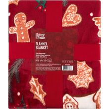 Плед ARDESTO Christmas Flannel імбирні будиночки 160х200см Red (ART0121PB)