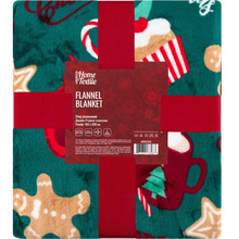 Плед ARDESTO Christmas Flannel різдвяні ласощі 160х200см Green (ART0122PB)