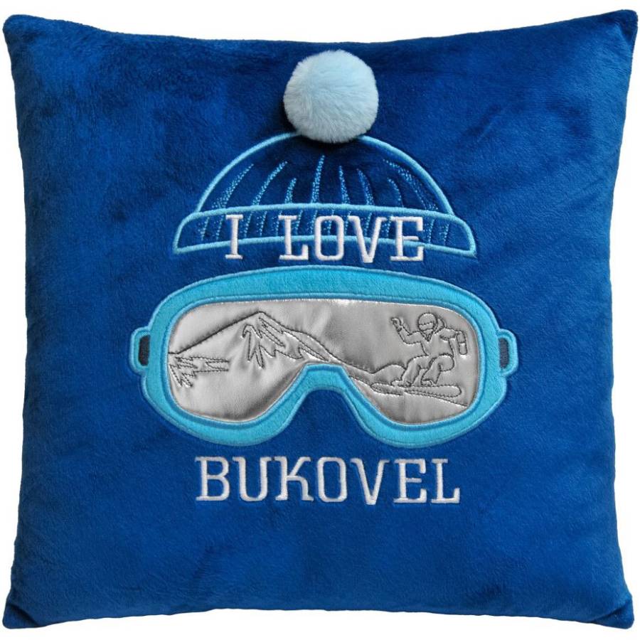 Подушка Tigres I Love Bukovel Blue (ПД-0480)