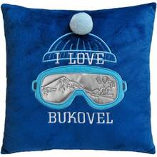Подушка Tigres I Love Bukovel Blue (ПД-0480)