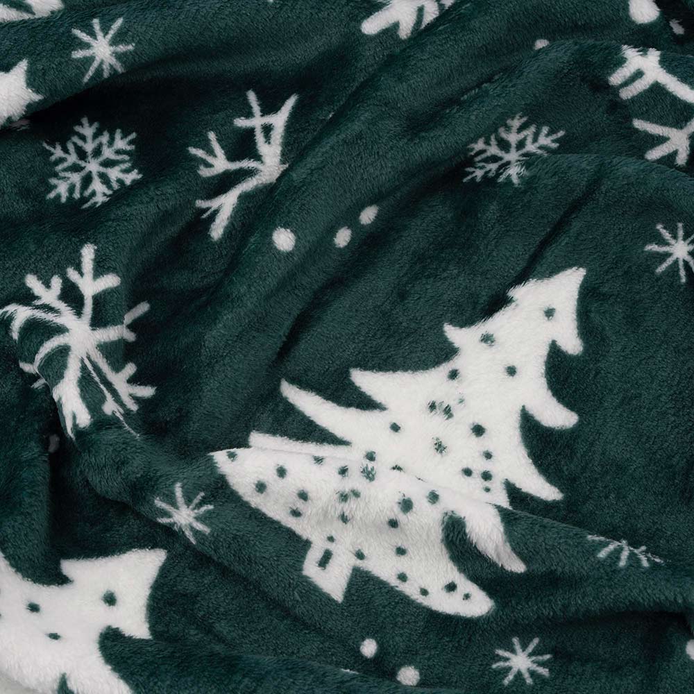 Фото 4 Плед ARDESTO Плед Christmas Flannel 160х200см Ялинки Green (ART0128PB)