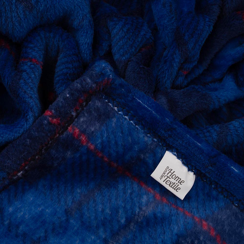 Плед ARDESTO Flannel 160х200см Синяя клетка Вlue (ART0134PB) Цвет синий