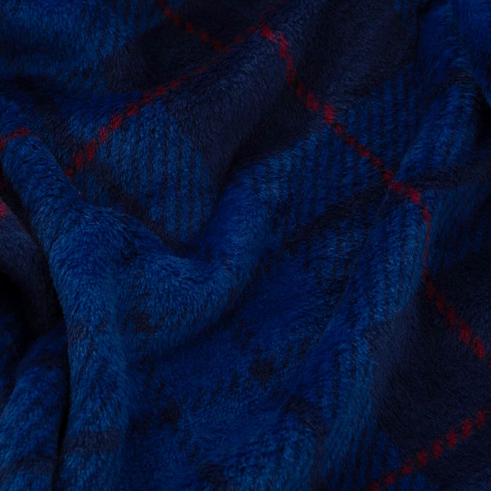 Фото 4 Плед ARDESTO Flannel 160х200см Синяя клетка Вlue (ART0134PB)